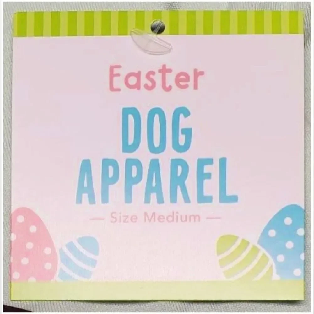 New Dog Shirt Pet Medium Green Chocolate Easter Bunny Top Puppy Apparel NWT